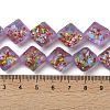 Frosted Handmade Lampwork Beads Strands LAMP-A010-01B-4