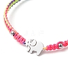 Braided Nylon Cord Adjustable Bracelets BJEW-JB11597-04-3