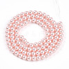 Baking Paint Pearlized Glass Pearl Bead Strands HY-N002-4mm-A10-3