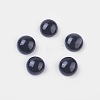 Natural Dyed & Heated Black Agate Cabochons G-BA8x4-1