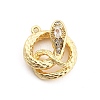 Brass Micro Pave Cubic Zirconia Pendants LS-KK-M321-01G-G01-1