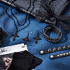 PU Leather Rivets Bracelets Bracelets AJEW-UN0002-02-2