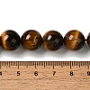 Nattural Tiger Eye Beads Strands G-GSR12mmC014-B-5