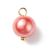 Glass Pearl Pendants PALLOY-JF01880-04-2