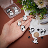 CRASPIRE 10Pcs 5 Styles Ghost with Word & Musical Instruments & Radio & Headset Enamel Pin JEWB-CP0001-08-3