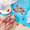 16Pcs 8 Styles Baking Paint Alloy Pendants FIND-TA0009-64-7