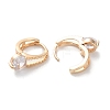 Brass Hoop Earrings EJEW-C121-08G-2