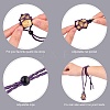 Braided Waxed Cotton Thread Cords Macrame Pouch Necklace Making AJEW-SW00022-08-3