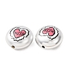 Plating Printed Acrylic Beads AC-CBA655C-12-2