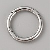 316 Stainless Steel Spring Gate Rings STAS-WH0033-35B-1