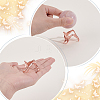 Alloy Crystal Ball Holders ODIS-WH0007-59B-RG-3
