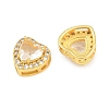 Brass Pave Cubic Zirconia Beads CU-CBA3D67-08G-05-2