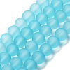 Baking Paint Transparent Glass Bead Strands GLAA-S031-10mm-21-1