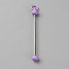 Iron Bar Beadable Keychain for Jewelry Making DIY Crafts IFIN-SZC0005-01A-16-1
