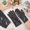 2 Pairs 2 Styles PU Leather Gloves AJEW-CL0003-16B-3