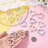 16Pcs 4 Colors Alloy Key Snap Hook Clasps for Keychains FIND-TA0010-32-6