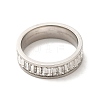 304 Stainless Steel Finger Ring with Cubic Zirconia RJEW-Z029-02P-2