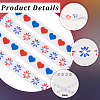 2 Rolls 2 Styles Independence Day Themes Polyester Ribbon OCOR-GF0004-50C-5