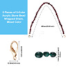 Givenny-EU 5Pcs 5 Colors Acrylic Beads Bag Strap FIND-GN0001-07-3