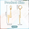 16Pcs Brass Pendants KK-HY0004-23-2