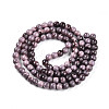 Baking Paint Glass Beads Strands DGLA-N003-8mm-C09-3