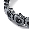Non-Magnetic Synthetic Hematite Beaded Stretch Bracelets BJEW-H589-02A-2