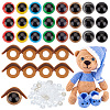   80 Sets 8 Colors Plastic Craft Eyes KY-PH0001-92-1