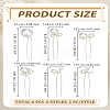 1Bag Iron Hair Forks OHAR-LP0002-40-2