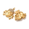 304 Stainless Steel Rhinestone Pendants RB-CBA9088-04G-B-2