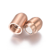 304 Stainless Steel Magnetic Clasps with Glue-in Ends STAS-F227-52-RG-2