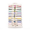 12Pcs 12 Colors Polyester Bracelets BJEW-P340-04G-1