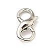 Brass Double Opening Lobster Claw Clasps KK-G416-53P-1