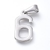 Non-Tarnish 304 Stainless Steel Pendants STAS-L210-05D-P-1