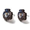 Independence Day Wood Stud Earrings EJEW-D108-01D-2