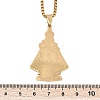 201 Stainless Steel Saint Benedict Medal Pendant Necklaces LS-NJEW-K283-37G-3