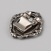 Tibetan Style Zinc Alloy Bolo Tie Slides Clasp Cabochon Settings LS-FIND-WH0260-37I-AS-2