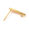 Brass Stud Earring Findings KK-F824-003G-3