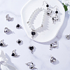 30Pcs 5 Styles Rack Plating Alloy Glass Pendants FIND-SC0006-66-4