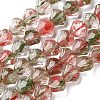 Inner Flower Handmade Lampwork Beads Strands LA-CBA3F7A-02G-1