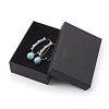 Natural Aquamarine Dangle Earrings EJEW-JE02931-02-2