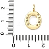 Brass Micro Pave Clear Cubic Zirconia Pendants KK-I476-01G-O-3