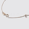 925 Sterling Silver Box Chain Necklaces STER-F039-45cm-13RG-2