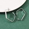 304 Stainless Steel Polygon Stud Earrings EJEW-P324-12P-2