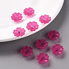 Transparent Frosted Acrylic Bead Caps X-MACR-S371-04A-706-6