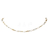 Natural Cultured Freshwater Pearl Rice Beaded Chain Necklaces NJEW-JN06404-2