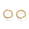 Brass Twisted Open Jump Rings KK-M207-01G-02-1