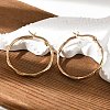 Ion Plating(IP) 304 Stainless Steel Hoop Earrings EJEW-L215-29G-1