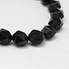 Natural Black Onyx Beads Strands G-K066-13-8mm-2