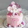 12Pcs Plastic Imitation Pearl Beads Cake Decoration AJEW-CP0010-61B-5