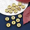 Brass Grade A Rhinestone Spacer Beads RSB039NF-05G-2